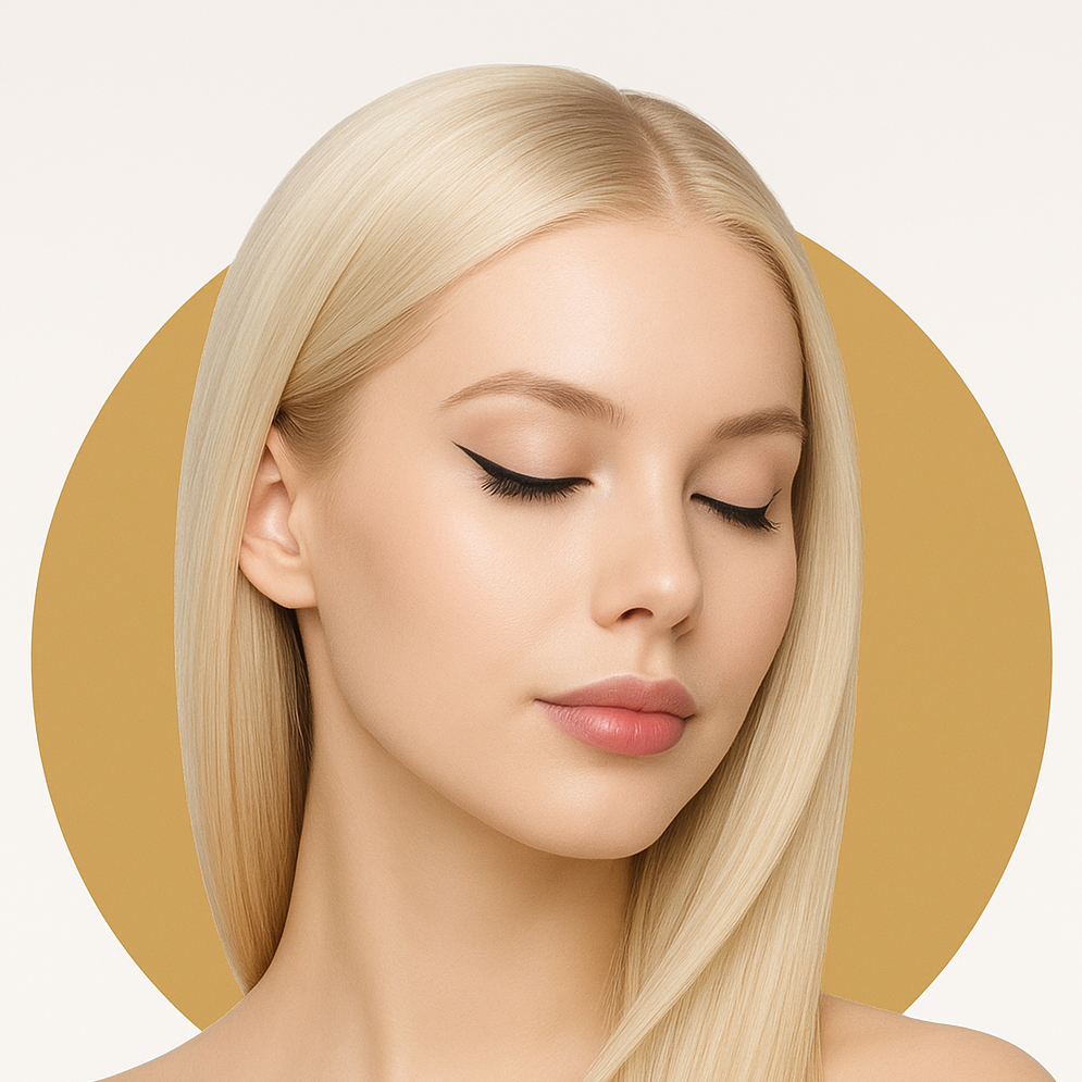 Beautiful woman with glowing skin